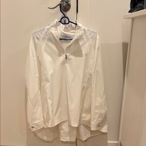 White Quarter-Zip Pullover